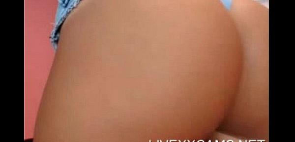  Great tits and ass on this oiled body rub girl in jeans on webcam